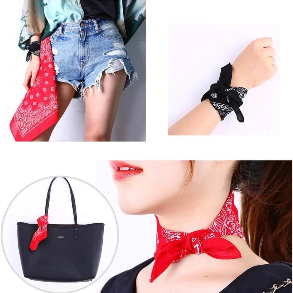 Bandana Unisex Pria Wanita, Pe - Handkerchief Cotton Men ulasan dan harga