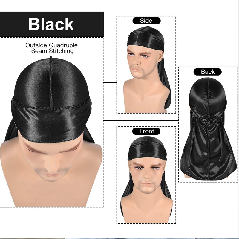1-4 buah baru sutra Durag Band - Bandana Doo Rag ulasan dan harga