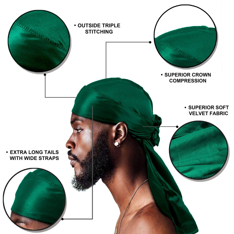 1-4 buah baru sutra Durag Band - Bandana Doo Rag ulasan dan harga
