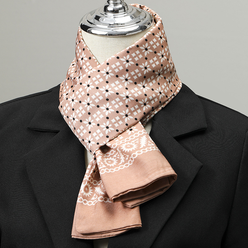 Syal Pria Imitasi Sutra, Syal  - Ascot Neck Scarf ulasan dan harga
