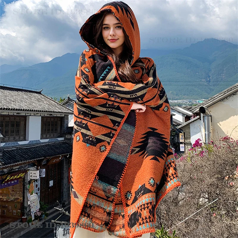 Selendang Hangat Berkerudung,  - Woven Scarf Blanket ulasan dan harga