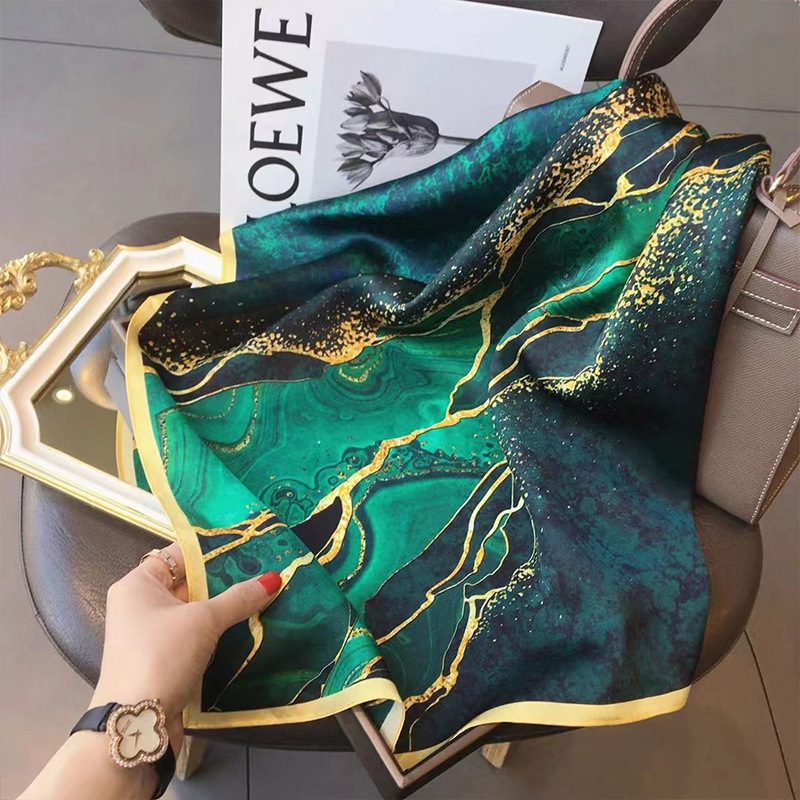 70X70Cm Syal Wanita Sutra Pera - Ascot Neck Scarf ulasan dan harga