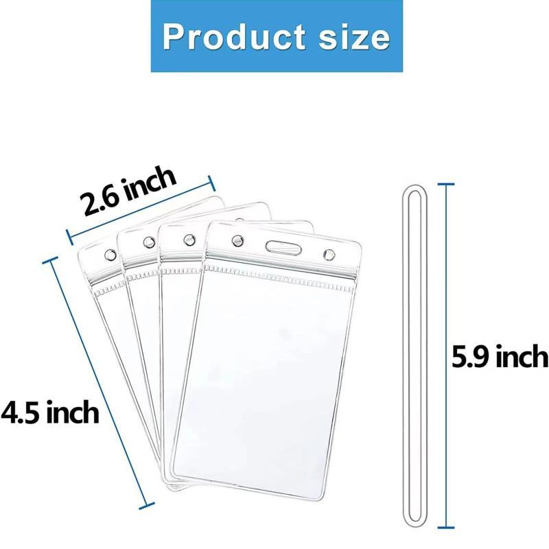 Tempat Kartu ID Plastik Transp - Lanyard Badge Holder ulasan dan harga